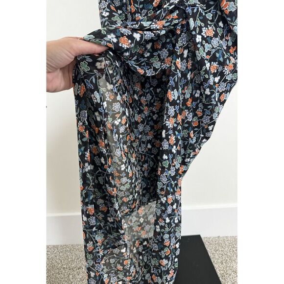 Veronica Beard Marilyn Cold Shoulder 100% Silk Dress Size 2 - Picture 9 of 16